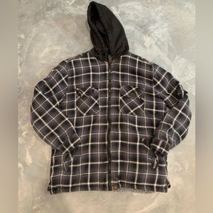 Men’s Northwest Territory Plaid Fur-lined Jacket Large